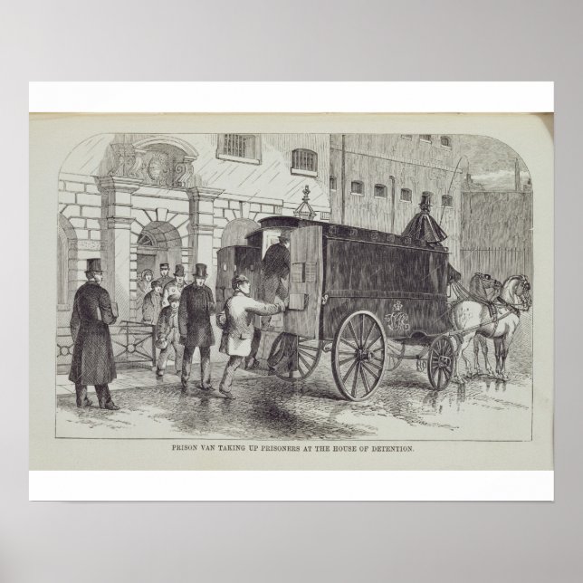 Póster Prison Van taking up Prisoners at the House of Det (Frente)