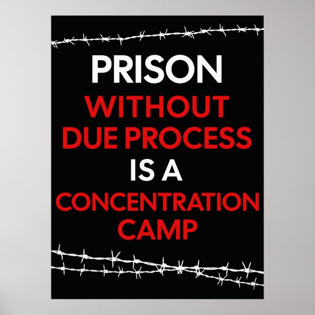 Póster Prison Without Due Process Poster & DOWNLOAD (Frente)