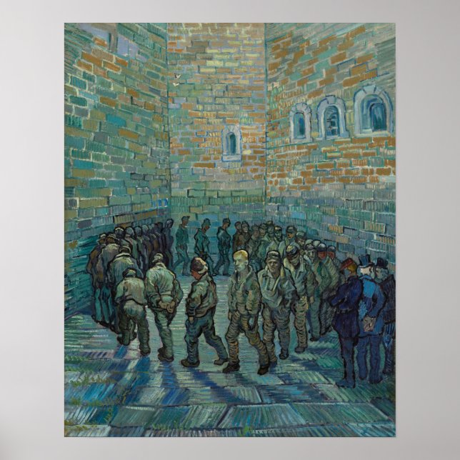 Póster Prisoners Exercising 1890 by Vincent van Gogh (Frente)