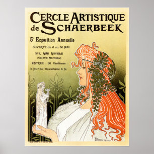 Póster PRIVAT LIVEMONT Cercle Artistique de Schaerbeek