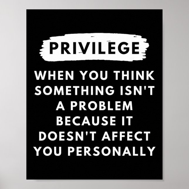 Póster Privilegio Explicado - Derechos Civiles Y Mes de l (Frente)