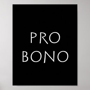 Póster Pro bono