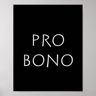 Póster Pro bono