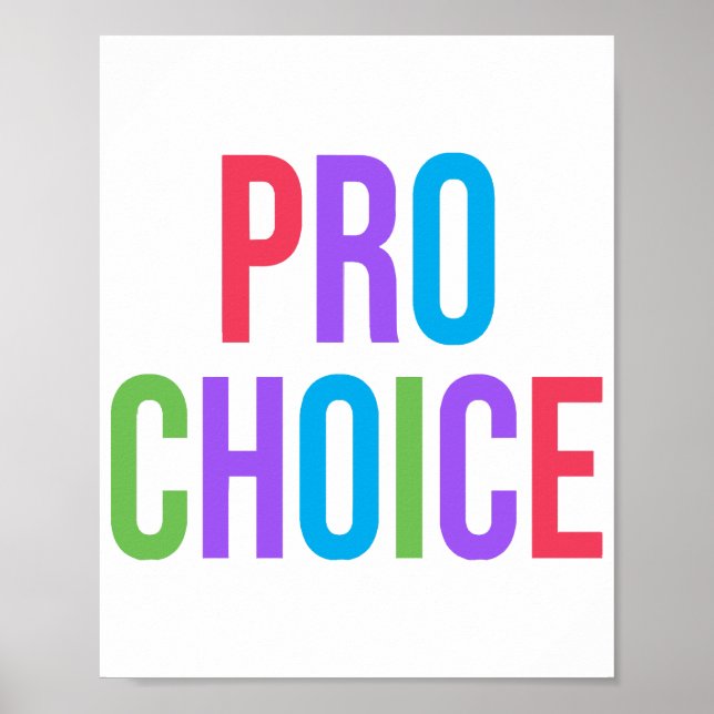 Póster Pro-Choice Roe contra los derechos de las mujeres  (Frente)