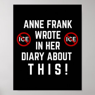 Póster Pro Inmigrante Anti Hielo Anti Discriminación Anti