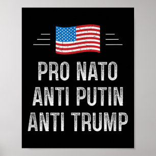 Póster Pro OTAN - Anti Putin - Anti Trump - estilo retro