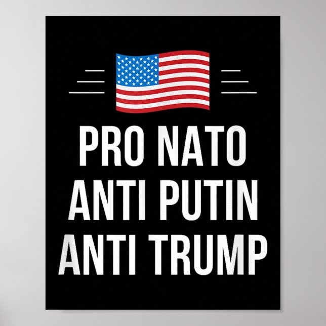 Póster Pro OTAN - Anti Putin - Anti Trump - , pequeño (Frente)