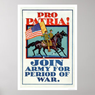 Póster Pro Patria! Join the Army (US02096A)