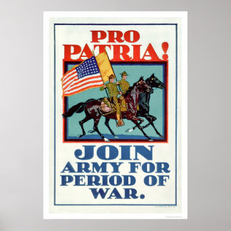 Póster Pro Patria! Join the Army (US02096A)