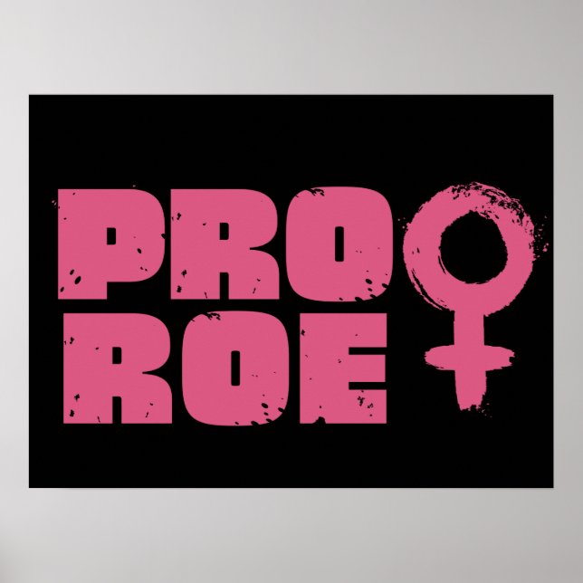 Póster Pro Roe Women's Rights Word Art (Frente)