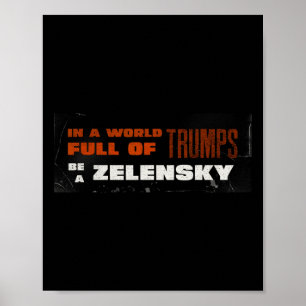 Póster Pro Zelenski Sé Zelenski Apoya a Ucrania 1 