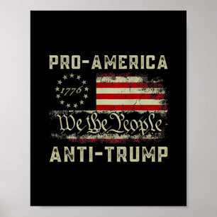 Póster Proamérica Anti-trump Nosotros El Pueblo Anti Trum