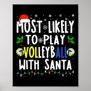 Póster Probablemente Juegue Voleibol Con La Vol De Los Na