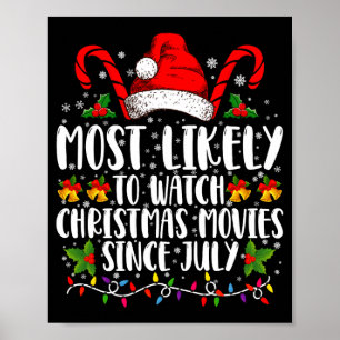 Póster Probablemente vea películas de Navidad desde julio
