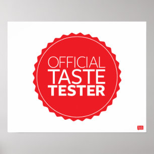 Póster Probador oficial del gusto