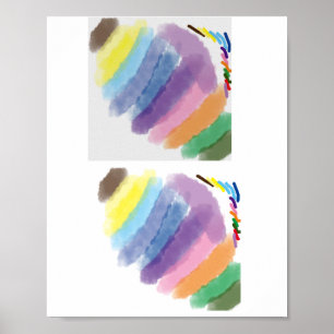 Póster Probar la paleta de zazzle
