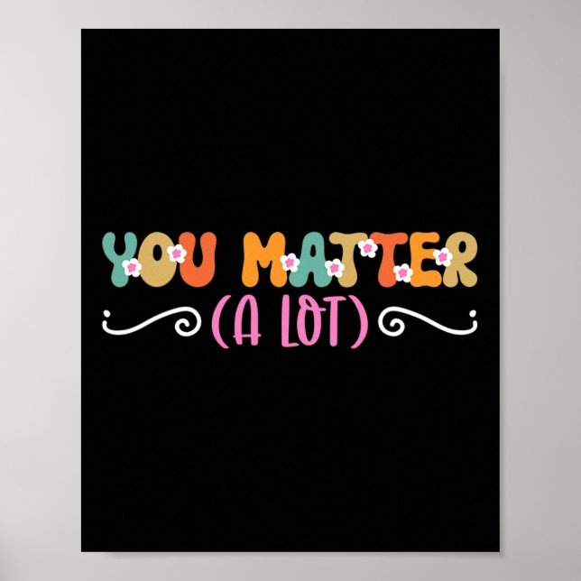 Póster Problema A Mucha Conciencia Sobre La Salud Mental (Frente)