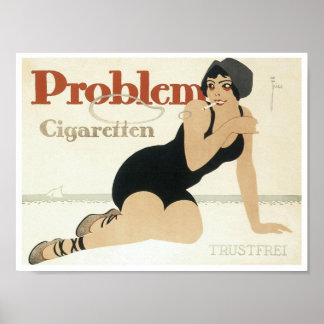 Póster Problema con el cigarrillo