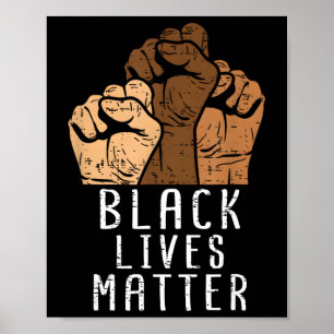 Póster Problema de las Vidas Negras Blm Derechos Humanos 