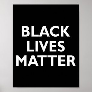 Póster Problema de las vidas negras Blm Derechos humanos