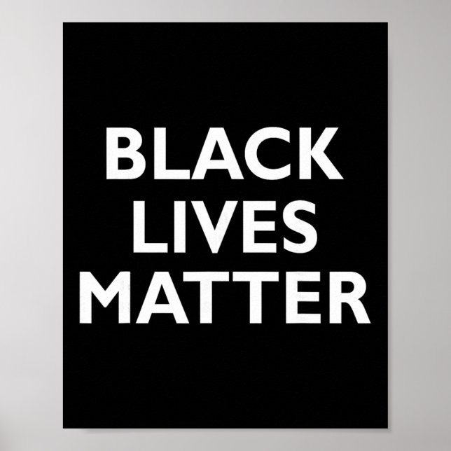 Póster Problema de las vidas negras Blm Derechos humanos  (Frente)