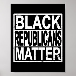 Póster Problema de republicanos negros Votos negros conse