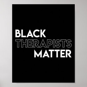 Póster Problema de terapeutas negros Mes de la historia a