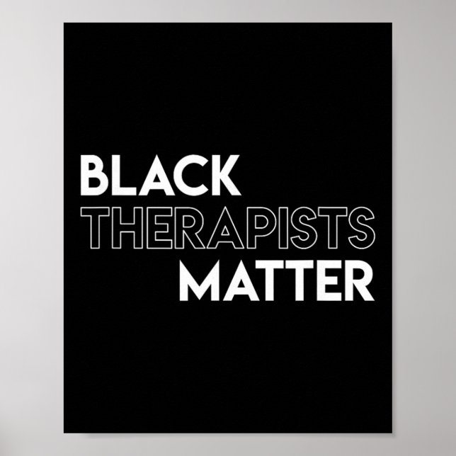 Póster Problema de terapeutas negros Mes de la historia a (Frente)