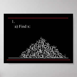 Póster Problema matemático