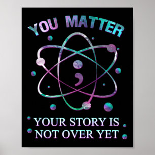 Póster Problema Prevención del Suicidio Su Historia Todav