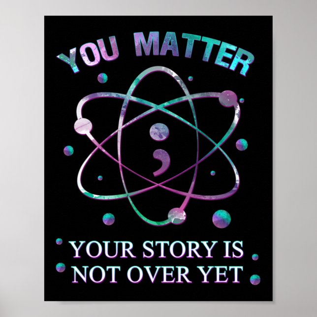 Póster Problema Prevención del Suicidio Su Historia Todav (Frente)