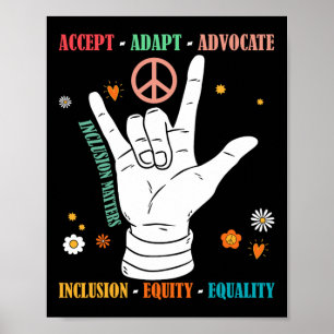 Póster Problemas de inclusión Inspir Autism Awareness Tea