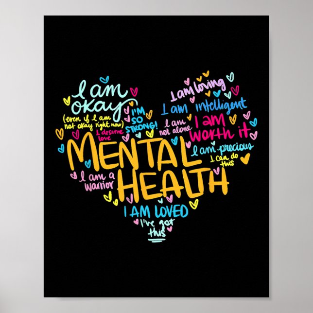 Póster Problemas de salud Conciencia Día de la Madre de c (Frente)