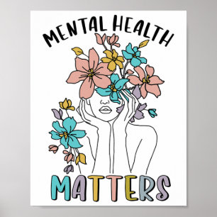 Póster Problemas de salud Conciencia Neurodiversidad Emoc