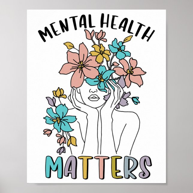 Póster Problemas de salud Conciencia Neurodiversidad Emoc (Frente)