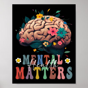 Póster Problemas de salud Enfermedad cerebral Conciencia