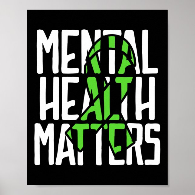 Póster Problemas de salud Lucha contra el estigma Awarene (Frente)