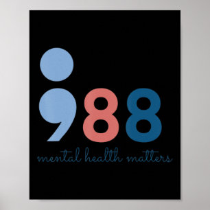 Póster Problemas de salud mental Conciencia de la prevenc