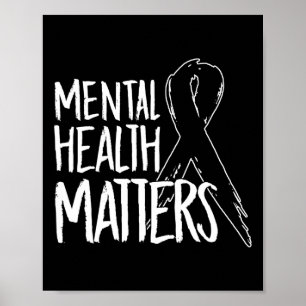 Póster Problemas De Salud Mental Diseñar Suicidio Para Aw