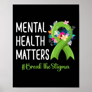 Póster Problemas de Salud Mental Lucha Contra el Estigma 