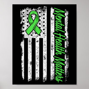 Póster Problemas de salud mental Lucha contra el estigma 