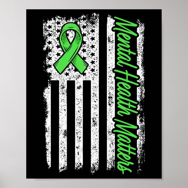 Póster Problemas de salud mental Lucha contra el estigma  (Frente)