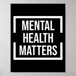 Póster Problemas de salud mental Sensibilización nacional
