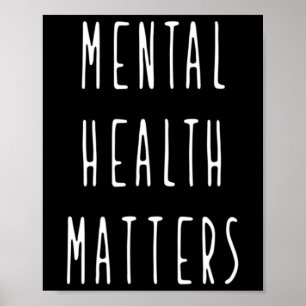 Póster Problemas de salud mental Sensibilización sobre la