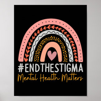 Póster Problemas de salud mental terminan con el boho arc