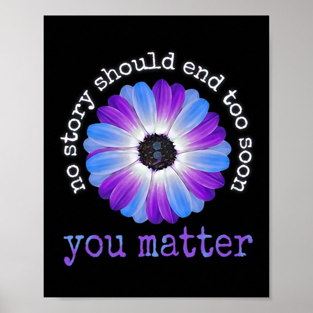 Póster Problemas de vida Conciencia sobre la prevención d (Frente)