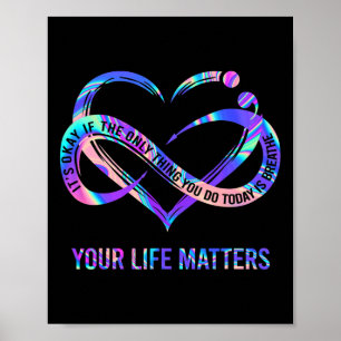 Póster Problemas de vida Concienciación sobre la prevenci