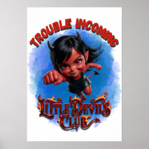 Póster Problemas en camino Pequeño Club de Diablillos Dia
