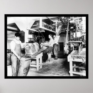 Póster Procesamiento de azúcar en C y H 1914