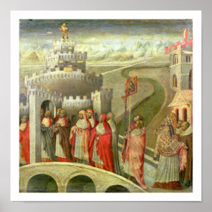 Póster Procesión de San Gregorio al Castel St. Angelo